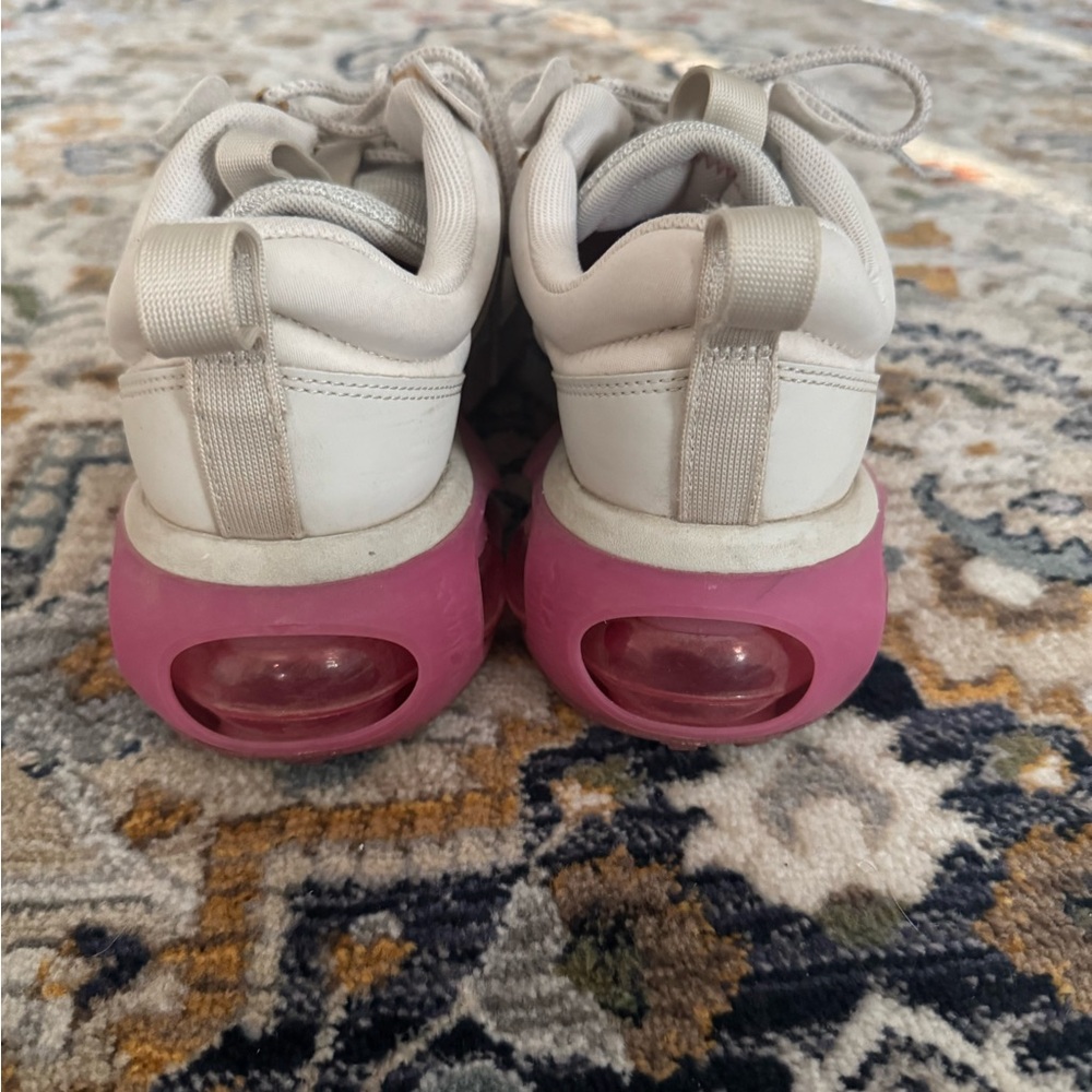 Women’s White and Pink Nike Air Max Sneakers